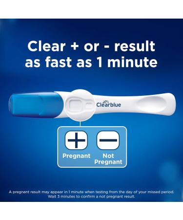 Clearblue Rapid Detection Pregnancy Test Result as Fast as 1 Minute 1 Count 1 count (Pack of 1) - Buy Online on GoSupps.com