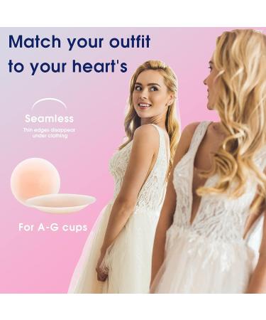VBT Boob Tape - Breast Lift & Body Tape with Silicone Reusable Adhesive Bra - Nude Beige - 2 inch - A-G Cup Sizes - Buy Online on GoSupps.com