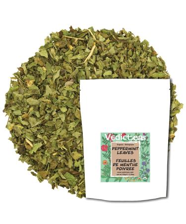 Peppermint Tea Leaves Organic Loose Leaf Bulk Naturally Caffeine Free Organically Grown 150gm or 5.29oz