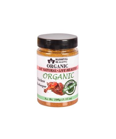 Blessfull Healing Organic Chicken Barbeque 100 Gram Airtight Container (Packing May Vary) 100 Gram 3.35 oz