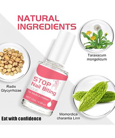 Anti Nail Biting Nail Polish Stop Nail Repair Nail Varnish Stop Biting Your Nails Nail Biting Prevention Clear Nail Varnish Nail Biting Treatment For Adults & Children Fast and Easy Application 1PCS - Buy Online on GoSupps.com