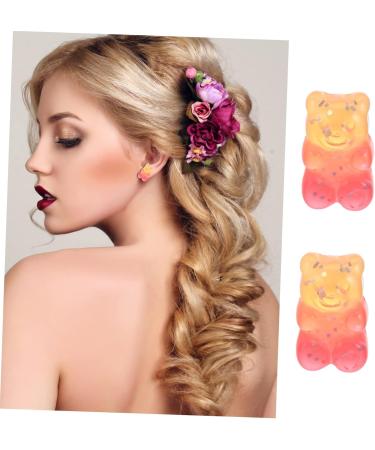 PLAFOPE Sequins 50pcs Bear Headwear Gradient Hair Head Hairpin Flower Charms Clips Ties Headdress Earrings Charm Sequin - Buy Online on GoSupps.com