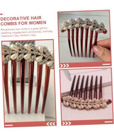 DOITOOL Hair Making Accessories Decorative Hair Combs for Women Wedding Hair Clip Bridal Hair Clip Bridal Headpieces Formal Hair Accessories for Women Alloy Bride China Crystal - Buy Online on GoSupps.com