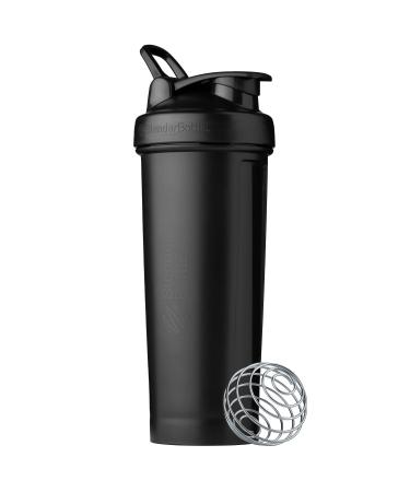 BlenderBottle Classic V2 Shaker Bottle Perfect for Protein Shakes and Pre Workout 32-Ounce Black Black 32-Ounce Bottle