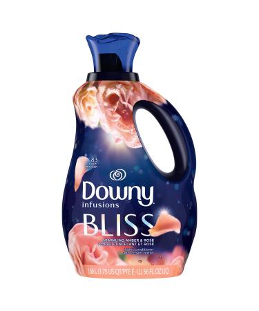 Downy Infusions Laundry Fabric Softener Liquid, Bliss, Sparkling Amber & Rose, 56 Fl Oz - Buy Online on GoSupps.com