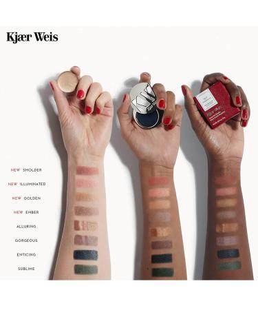 Kjaer Weis Cream Eyeshadow | Highly Pigmented Metallic Gold | Organic Blendable Cruelty-Free Makeup for Long Lasting Looks - Buy Online on GoSupps.com