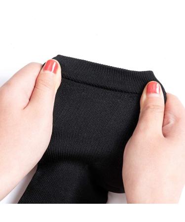 LEOSTEP Zipper Compression Socks Toeless - Knee High Support Stockings for Legs and Muscles - Black S/M - Buy Online on GoSupps.com
