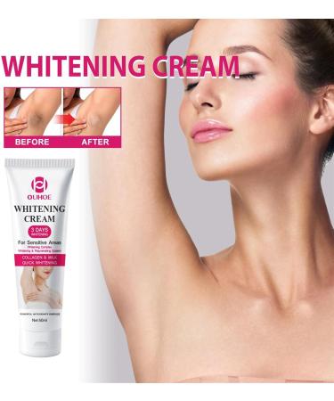 Underarm Whitening Cream - 70ml Nourishing Brightening Cream with Vitamin E and Ceramide | Women's Underarm Cream Moisturizes Underarms Elbows Breasts Aibyks - Buy Online on GoSupps.com