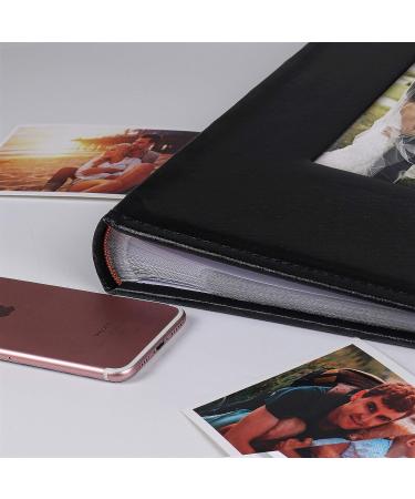 RECUTMS Photo Picture Album 4x6 300 Photos Small Capacity Premium Leather Cover Wedding Family Photo Albums Holds 300 Horizontal Photos(Black) A-black - Buy Online on GoSupps.com