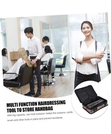 Fomiyes Hairdressing Kit - Durable Barber Tool Bag with Zipper for Professional Hair Cutting - Leather Hair Cutting Tools for Autumn - Buy Online on GoSupps.com