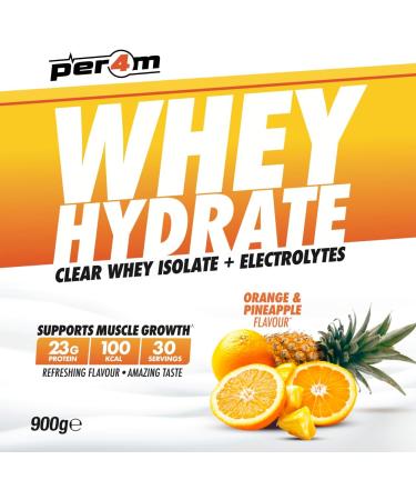 Per4m Whey Hydrate (900g) Orange et ananas - Prot ines - Prot ines claires - Buy Online on GoSupps.com