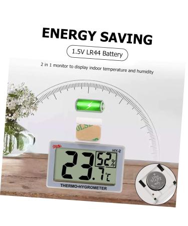 Buy MIPCASE 2-Piece Temperature & Moisture Meter - Ideal for Reptile Tanks & Home Fridge - Accurate Hygrometer - 5.5x5x1.5cm - International Shipping Available - Buy Online on GoSupps.com