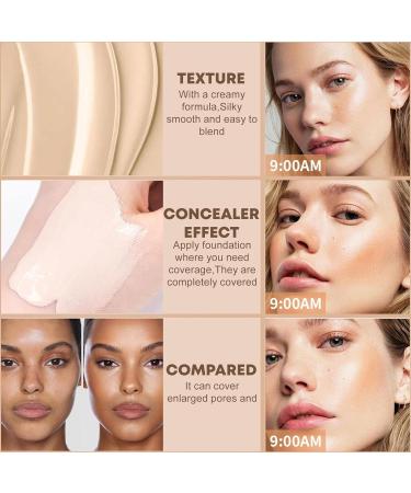 Full Coverage - 32ml Makeup for Normal and Dry Skin | Anti-Oil Makeup Hold Up to 24 Hours Transfer Sweat & Water Resistant Finish Renywosi - Buy Online on GoSupps.com