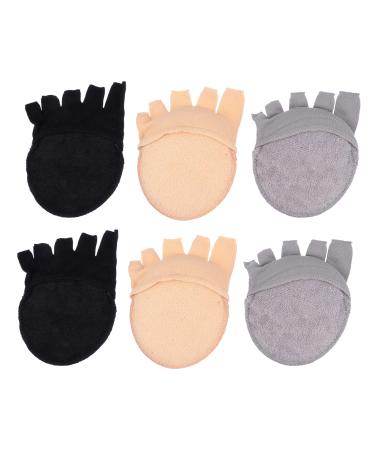 Healeved 3 Pairs Tabi Socks Useful Gym Socks Creative Summer Socks Heel Protector Pads Comfortable Massage Socks Invisible Socks Insoles for Heels Platform Heel Half Socks Split Toes Cotton
