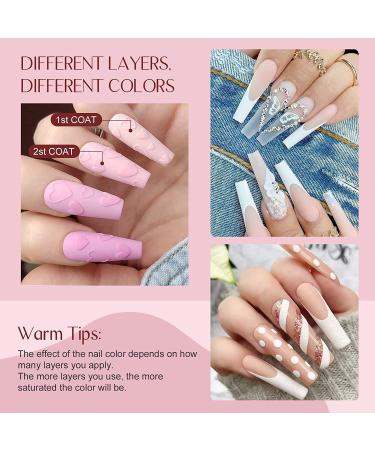 Saviland Dip Powder Liquid Set - Professional 15ml/0.5oz 4+9PCS Dip Nails Activator Base Top Coat Brush Saver - DIY Nail Art Salon, Quick Dry Formula - No Lamp Needed - Buy Online on GoSupps.com