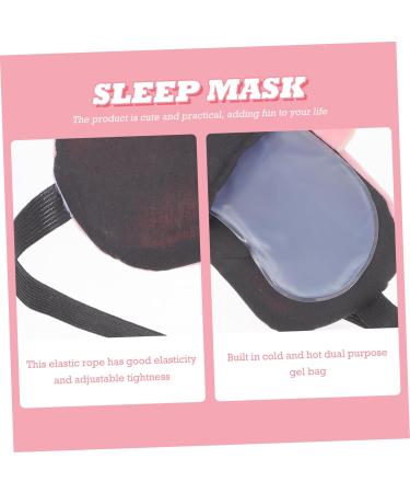 Healifty 4pcs Ice Mask Eye Cooler Pads - Cute 3D Travel Eye Masks for Cold Compress - Comfortable Pearl Fleece Eye Cover - Buy Online on GoSupps.com