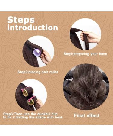 Self-Grip Hair Roller Set 18pcs | Heatless Hair Curlers for Long, Medium, Short Hair | Includes Roller Clips & Comb | Salon-Quality DIY Hair Styles | Sungenol 3 - Buy Online on GoSupps.com