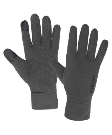 Alpidex Light sports gloves running gloves touchscreen running gloves thin warm liner winter bike walking gloves gray m