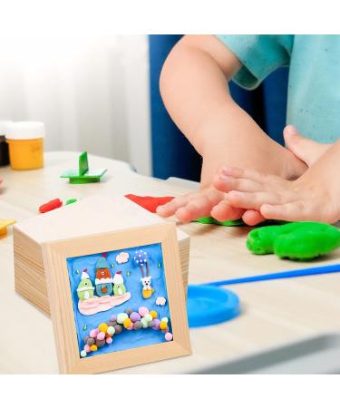 8 Pack 4x4 Inch Unfinished Square Wood Panels for DIY Arts & Crafts Projects - Buy Online on GoSupps.com