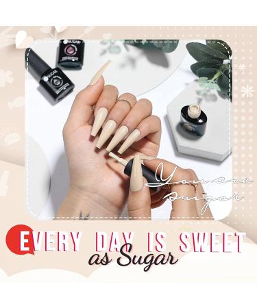 UR SUGAR Glitter Gel Nail Polish Set | 12 Colors Nude Gray Glitter for SpringSummer | DIY Nail Art Kit | Perfect Gift - Buy Online on GoSupps.com