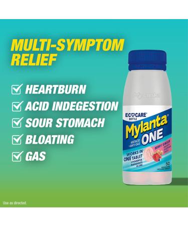 Mylanta One Berry Ginger Flavor 50 Count EcoCare PCR EcoCare Berry Ginger Flavor 50 Count (Pack of 1) - Buy Online on GoSupps.com