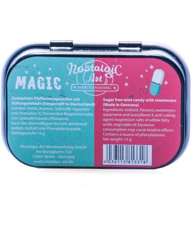 Nostalgic-Art Retro Pill Box - Vintage Design 4x6 cm Magic Pills with Peppermint Dragees | Perfect Gift for Nostalgia Fans - International Shipping Available - Buy Online on GoSupps.com
