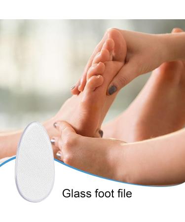 Glass Foot File - Clear Foot File | Callus Remover Dry Heels Skin Remover | in-Shower Foot Scrubber Dead Skin Remover | Dry Heels Skin Remover Pedicure Kit for Feet and Dead Skin Smoothing - Buy Online on GoSupps.com