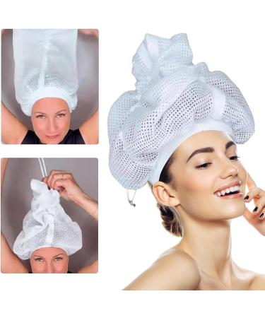 Net Plopping Cap for Curly Hair - Reusable Hood for Drying & Wrapping Hair | Perfect for Women & Girls - Buy Online on GoSupps.com