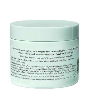 Peach Slices Snail Rescue Intensive Treatment Wash-Off Mask - 95% Snail Mucin | Brightening & Hydrating Gel Mask for Clear, Radiant Skin - 3.38 oz - Buy Online on GoSupps.com