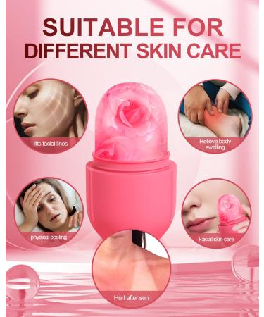 Beauty Ice Roller for Face & Eyes | Puffiness Relief, Brightening, and Anti-Aging | Pink Ice Facial Roller - Buy Online on GoSupps.com
