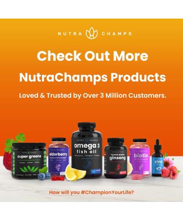 NutraChamps Biotin Gummies (2 Pack) and Vitamin C Capsules (2 Pack) 4 Pack Bundle - Buy Online on GoSupps.com