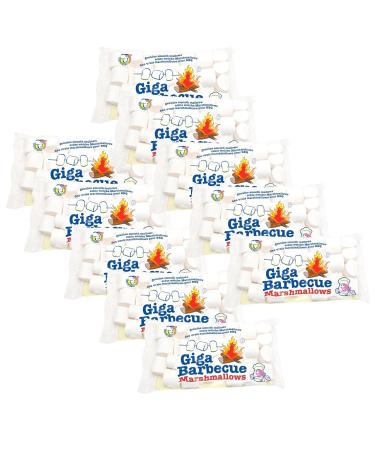 Mr. Mallo Giga Barbecue Marshmallows (10x 750g) |XXL marshmallows |Foam sugarMouse bacon |A total of 7500g soft candy for barbecue campfire or for grilling (10x 750 g) 7.5 kg (1 Pack)
