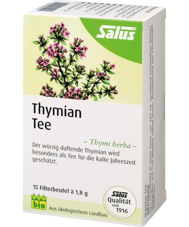  Salus Thymian Thymi Herba Bio Salus Herbal Tea Pack of 15 - Buy Online on GoSupps.com