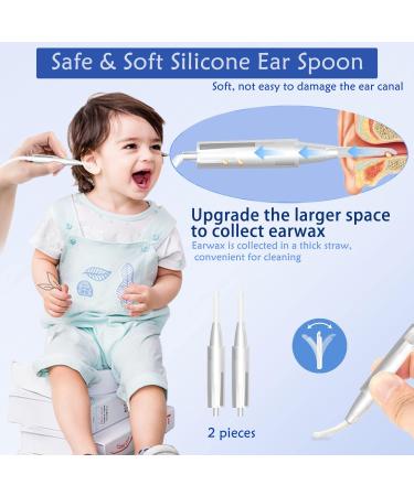 Electric Ear Cleaner | Ear Wax Vacuum with 5 Gear Suction | LCD Display | Reusable Silicone Tips | USB Charge | Ear Cleaning Kit for Adults & Kids - Buy Online on GoSupps.com