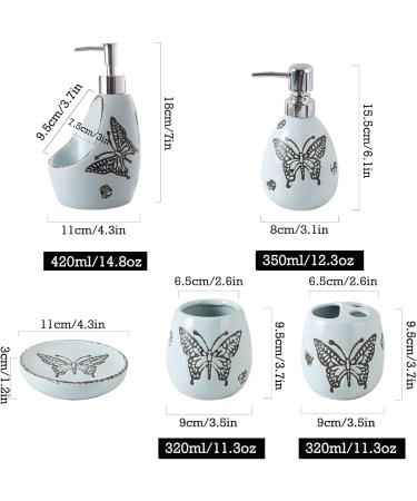 Bathroom soap dispenser handwash dispenser bottle/Bathroom Accessories Set Accesorios Para Ba o Ceramic Gift Contain Toothbrush Cup Soap Dispenser Soap Dish-pink-5 set (Color : Pink Size : 5 s 5 set Pink - Buy Online on GoSupps.com