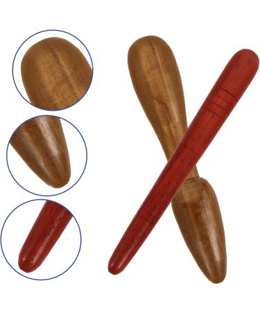Minkissy Wooden Massage Tools - 4 Piece Hand Roller & Foot Massager for Acupuncture & Therapy - Buy Online on GoSupps.com