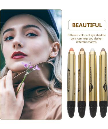 Didiseaon 4pcs Highlighter Eyeshadow Pencil Women Cosmetics Makeup Pencil Glitter Eye Shadow Plastic - Buy Online on GoSupps.com