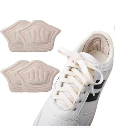 Oluksk 2 pairs of heel cushions for too big shoes self -adhesive heel protection sponge heel holder foot care heel pillow cut Khaki (10 mm) Khaki (2 pairs) 10mm