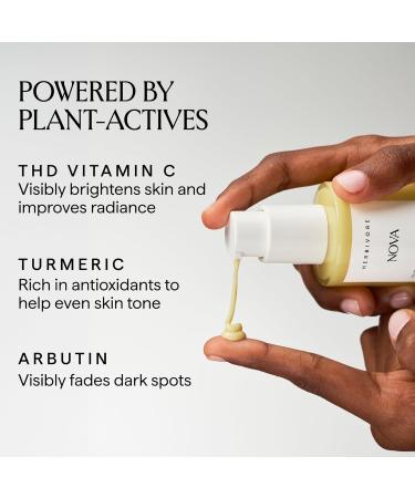 HERBIVORE Nova 15% Vitamin C + Turmeric Brightening Serum for Dark Spots Hyperpigmentation + Even Skin Tone | Vegan Plant-Based Cruelty-Free 30 mL / 1 oz 1 Fl Oz (Pack of 1) Nova Serum - Buy Online on GoSupps.com