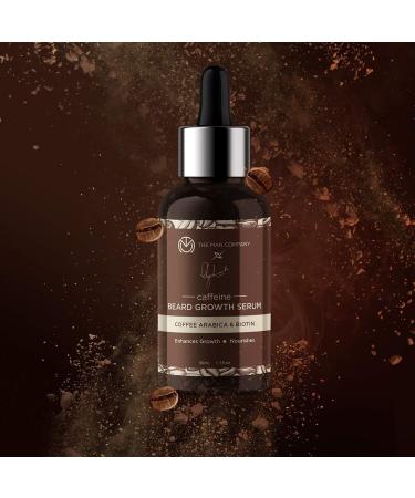 The Man Company Caffeine Beard Growth Serum to Improve Beard Growth with Arabica Coffee and Biotin - 30ml - Buy Online on GoSupps.com