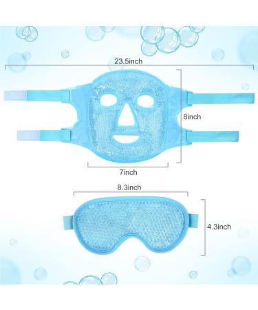 Reusable Cooling Gel Eye Mask for Dark Circles and Puffiness - Ultimate Stress Relief + Free Face Mask - Buy Online on GoSupps.com