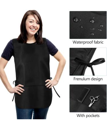 MAGICLULU Unisex Apron Waterproof Hair Cutting Salon Apron Adjustable Multi Function Cobbler Apron with Pockets for Hairdressers Cosmetology Cooking Kitchen Chef Apron - Buy Online on GoSupps.com