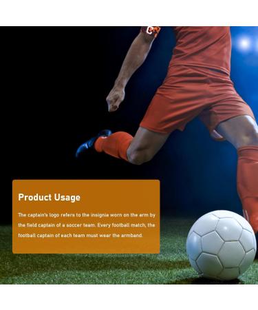 Adjustable Sports Captain's Armband - Youth Football Soccer Basketball Volleyball | Orange | International Shipping - Buy Online on GoSupps.com