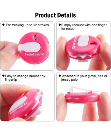Frienda Golf Score Counter - Mini Stroke Counter with One Touch Reset - Easy Attachment to Scorekeeper Glove (3 Pieces) - Buy Online on GoSupps.com