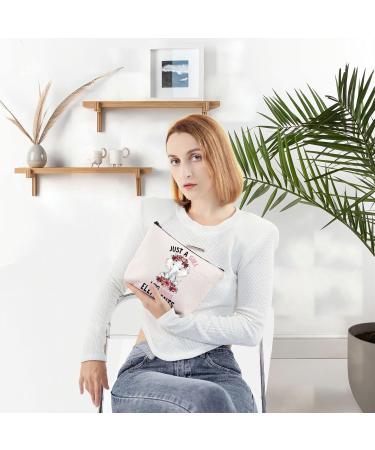Levlo Funny Elephant Cosmetic Bag - Perfect Gift for Animal Lovers Women & Girls | Unique Makeup Bag - Buy Online on GoSupps.com