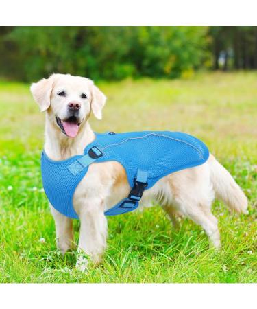 Kuoser Cool Vest for Dogs | Cooling Jacket & Coat for Outdoor Activities | Blue Size S - Keep Your Dog Comfortable! - Buy Online on GoSupps.com