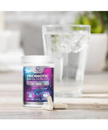 Probiotics 100 Billion CFU - 16 Premium Strains + Prebiotics - Best Probiotics for Women & Men - Supports Immune Digestive & Gut Health Supports Occasional Constipation Gas & Bloating - 60 Capsules 60 Count (Pack of 1) - Buy Online on GoSupps.com