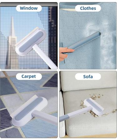 4 in 1 Pet Hair Remover - Reusable Fur Removal Tool for Couch Carpet Furniture & Window Cleaning | Lint Cleaner for Dogs & Cats - Buy Online on GoSupps.com