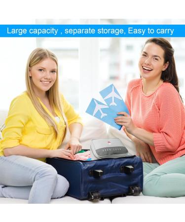 Medicine Pocket Travel Pharmacy Bag - Large Capacity Waterproof Emergency Storage | 2-Pack Gray First Aid Bags for Travel Home & Office - Buy Online on GoSupps.com