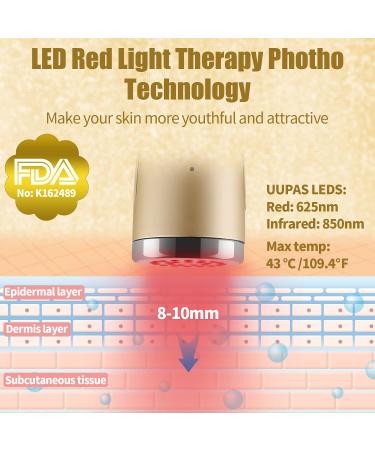 FDA Cleared Red Light Therapy Facial Massager for Anti-Aging and Wrinkle Removal - Buy Online on GoSupps.com